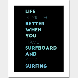 Surfboard and Surfing Posters and Art